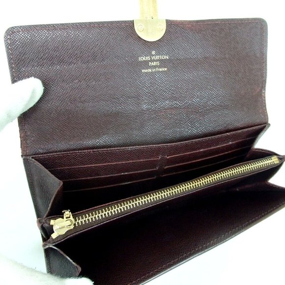 Authentic LOUIS VUITTON M63008 Ideal Portefeiulle Sarah purse canvas - Picture 7 of 9